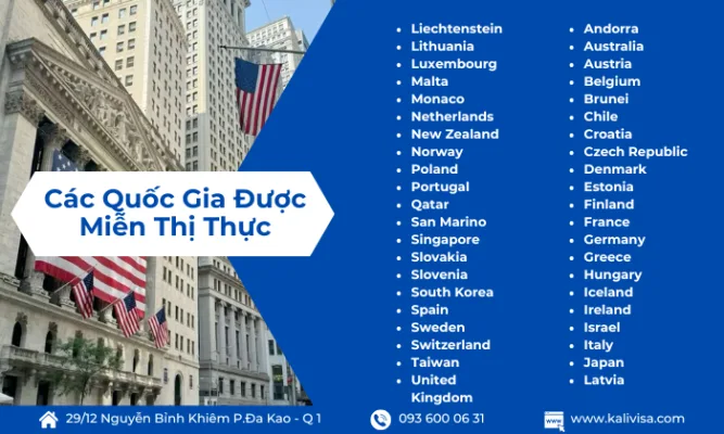 Các quốc gia được miễn thị thực quá cảnh Mỹ Các quốc gia được miễn thị thực quá cảnh Mỹ