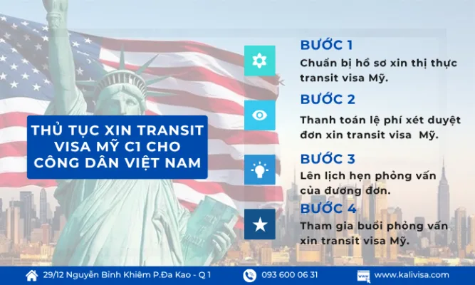 Thủ tục xin transit visa Mỹ C1 cho công dân Việt Nam Thủ tục xin transit visa Mỹ C1 cho công dân Việt Nam