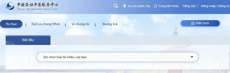 Bước 1: Truy cập trang web chính thức