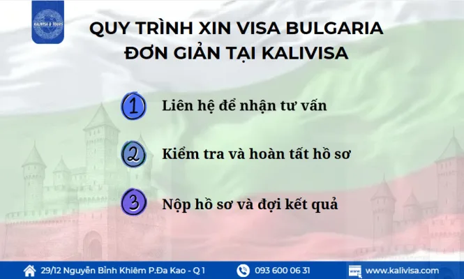 Quy trình xin visa Bulgaria đơn giản tại KALIVISA