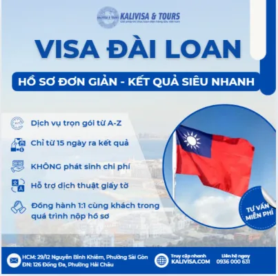 KALIVISA - Dịch vụ làm visa Đài Loan uy tín hàng đầu Việt Nam KALIVISA - Dịch vụ làm visa Đài Loan uy tín hàng đầu Việt Nam