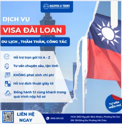 KALIVISA - Dịch vụ làm visa Đài Loan trọn gói, uy tín hàng đầu