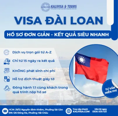Dịch vụ làm visa Quan Hồng Đài Loan uy tín tại KALIVISA