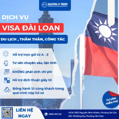 KALIVISA – Đơn vị hỗ trợ visa Đài Loan nhanh chóng và an toàn