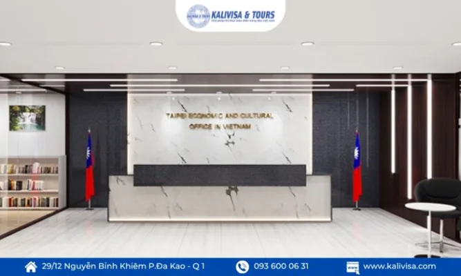 Văn phòng nộp hồ sơ xin visa Đài Loan