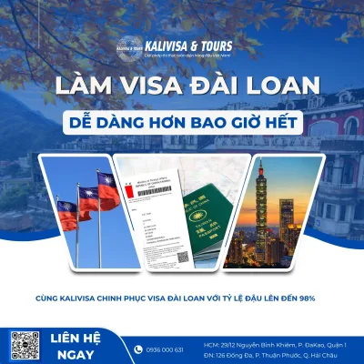 Xin visa Đài Loan dễ dàng cùng KALIVISA 