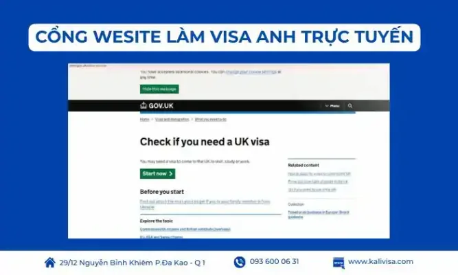 Cổng Website Làm Visa Anh Quốc Trực Tuyến