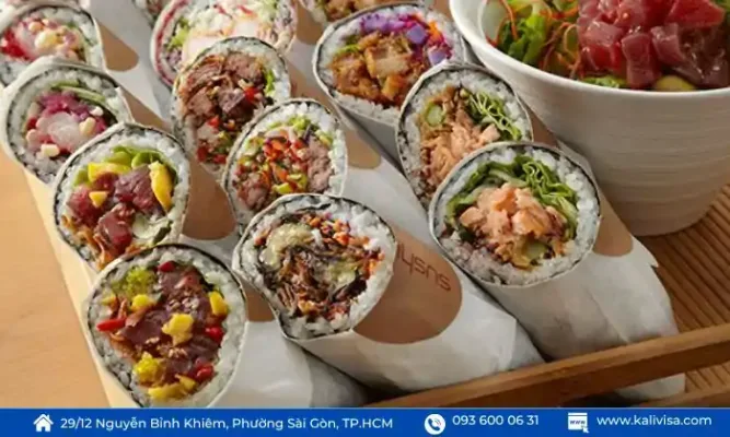 Sushirrito – Sự Kết Hợp Sáng Tạo Giữa Ẩm Thực Nhật Và Mỹ