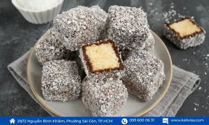 Bánh Xốp Lamington Bánh Xốp Lamington