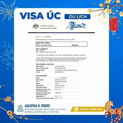KALIVISA - Dịch vụ hỗ trợ visa Úc trọn gói KALIVISA - Dịch vụ hỗ trợ visa Úc trọn gói